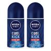 Дезодорант Nivea Men Roll-On Cool Kick, 50 мл, 2 шт.