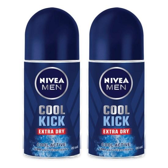 Дезодорант Nivea Men Roll-On Cool Kick, 50 мл, 2 шт.
