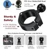 Aluminum Alloy 1 Inch/ 25mm Ballhead Mount Base Motorcycle Bicycle Handlebar Rearview Mirror Bracket Holder Adapter Clamp Base