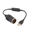 Cigarette Lighter Socket, USB Port/Type C Port, 5V To , Female Adapter Cord for