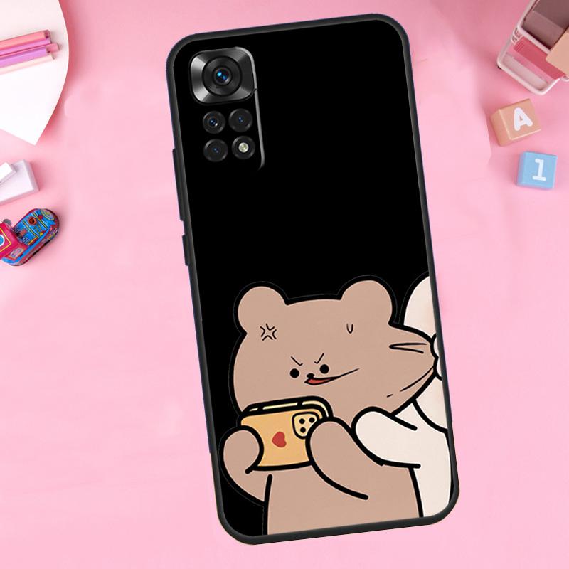 Funny Animal Dog Cats Tiger Couple For Xiaomi Redmi Note 14 10 11 12 13 15 Pro Plus Phone Case For Redmi 15C 14C 10C 12C 13C 15