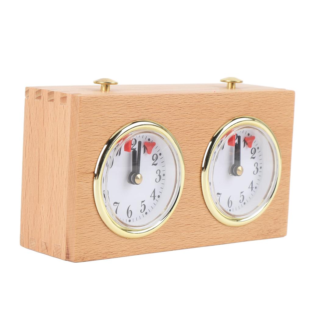 Шахматные часы аналоговый таймер ретро деревянный соревновательный хронометраж высокоточный механический инструмент