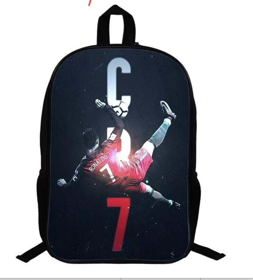 Тематический спортивный студенческий рюкзак Месси из дышащей ткани для начального образования