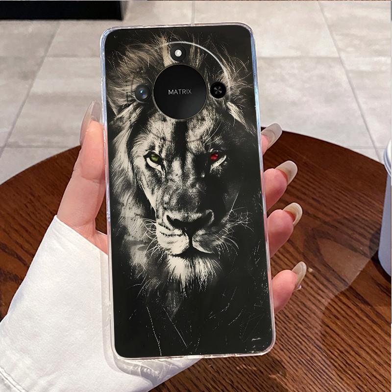 Чехол для Honor X9C Smart 5G Прозрачный Роскошный Милый Любовь Кролик Забавный Крутой Мягкий Силиконовый TPU Чехол для Телефона HonorX9C Smart 5G Задняя Крышка