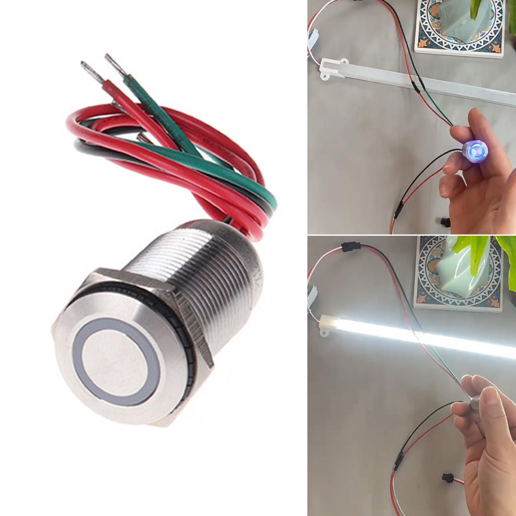 Upgraded Low Voltage Sensor 12V Waterproof Switches LED Light Strip Control Switches Metal Perfect for Gardens & Pools