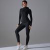 Auroth Zipper Длинный рукав Йога Костюм Женская Тренировочная Одежда Футболки Для Спорта Push Up Фитнес Леггинсы Спортивная Одежда