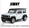 1:Масштаб 34 SUZUKI Jimny Внедорожник Сплав Модель Автомобиля Литье Под Давлением Внедорожный Игрушка с Оттяжкой Коллекционная Детская Игрушка Подарок на День Рождения Быстрый и Яростный Стильный Коллекци