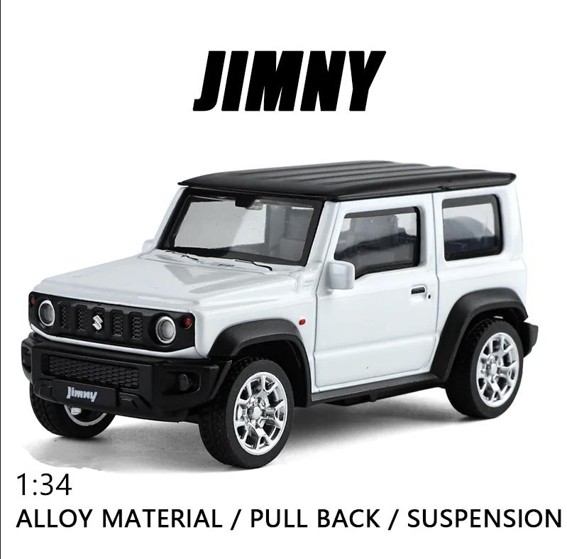 1:Масштаб 34 SUZUKI Jimny Внедорожник Сплав Модель Автомобиля Литье Под Давлением Внедорожный Игрушка с Оттяжкой Коллекционная Детская Игрушка Подарок на День Рождения Быстрый и Яростный Стильный Коллекци