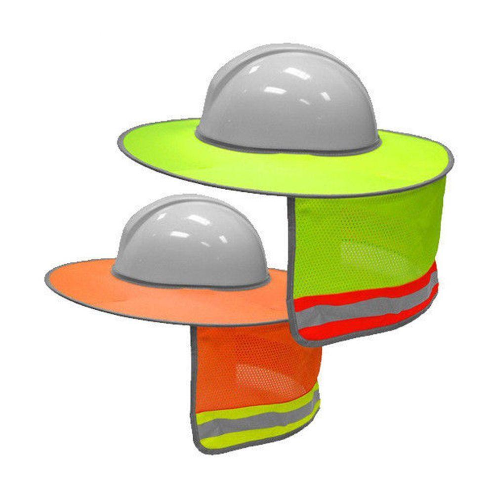 Universal Prevent Bask Workers Cover Hard Hat Neck Shield Helmet Sun Shade Reflective Stripe