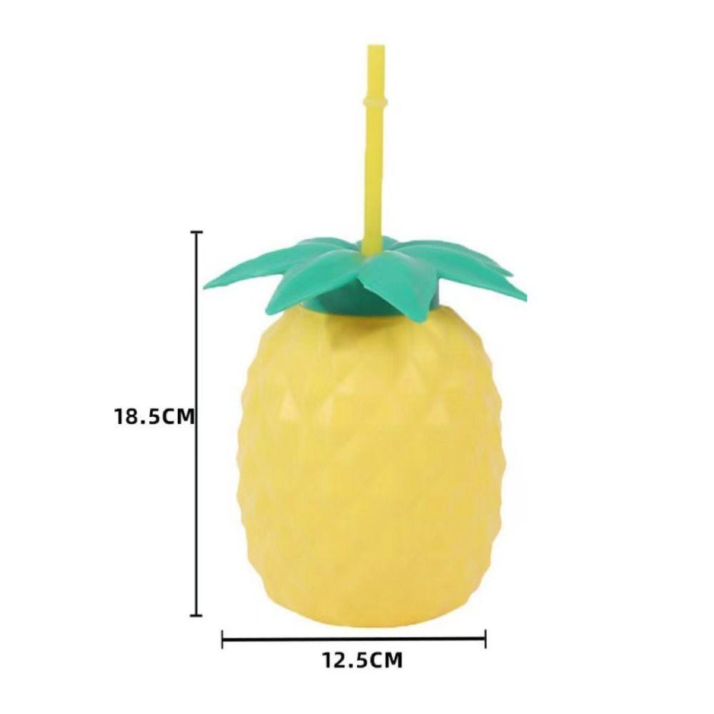 Соломенная чашка с арбузом, лимоном, клубникой, ананасом, посуда для напитков, креативная чашка с фруктами, летняя