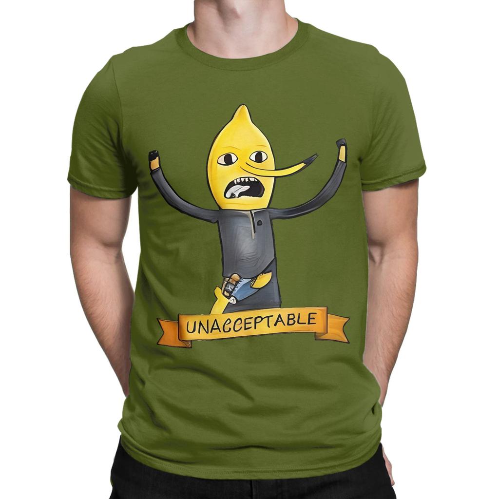 Unacceptable TShirt Summer Lemongrab Harajuku T Shirts Unisex 100 Cotton O Neck Oversize Top Tees ShortSleeved Aesthetic Tops