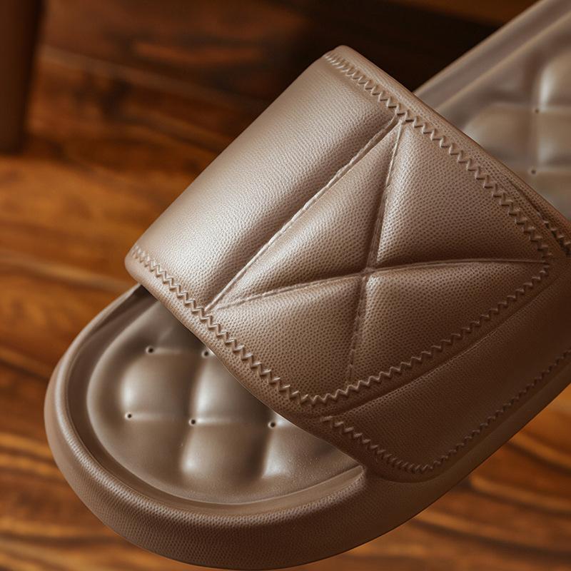 Тапочки женские для улицы летние домашние толстоподошвенные гостиничные комнатные для ванной противоскользящие сандалии для душа мужские