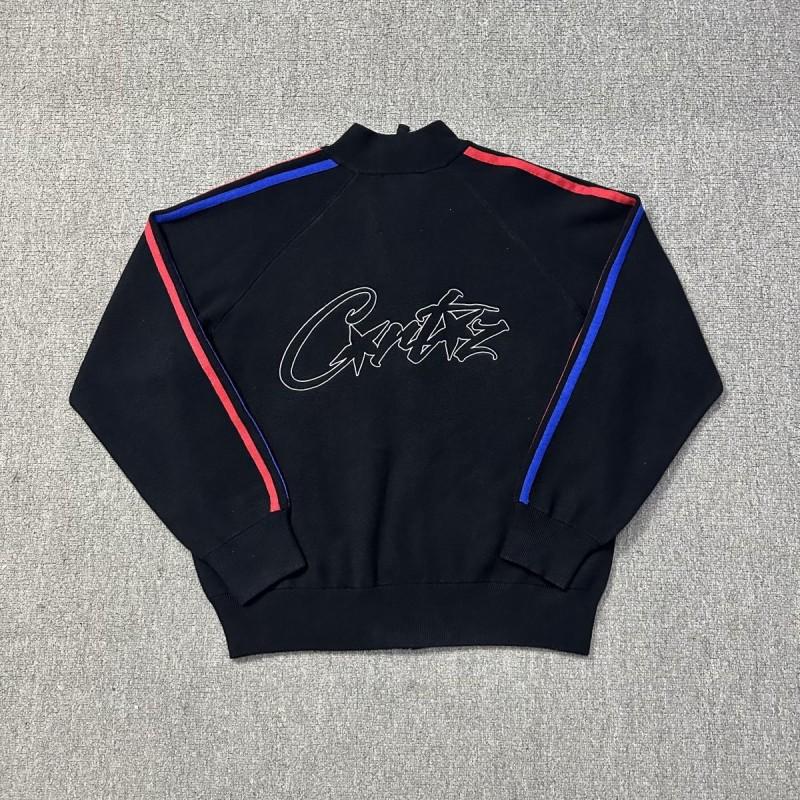 Corteiz Graphic Print Long Sleeve T-Shirt Men Streetwear Vintage Loose Fit Casual Tee