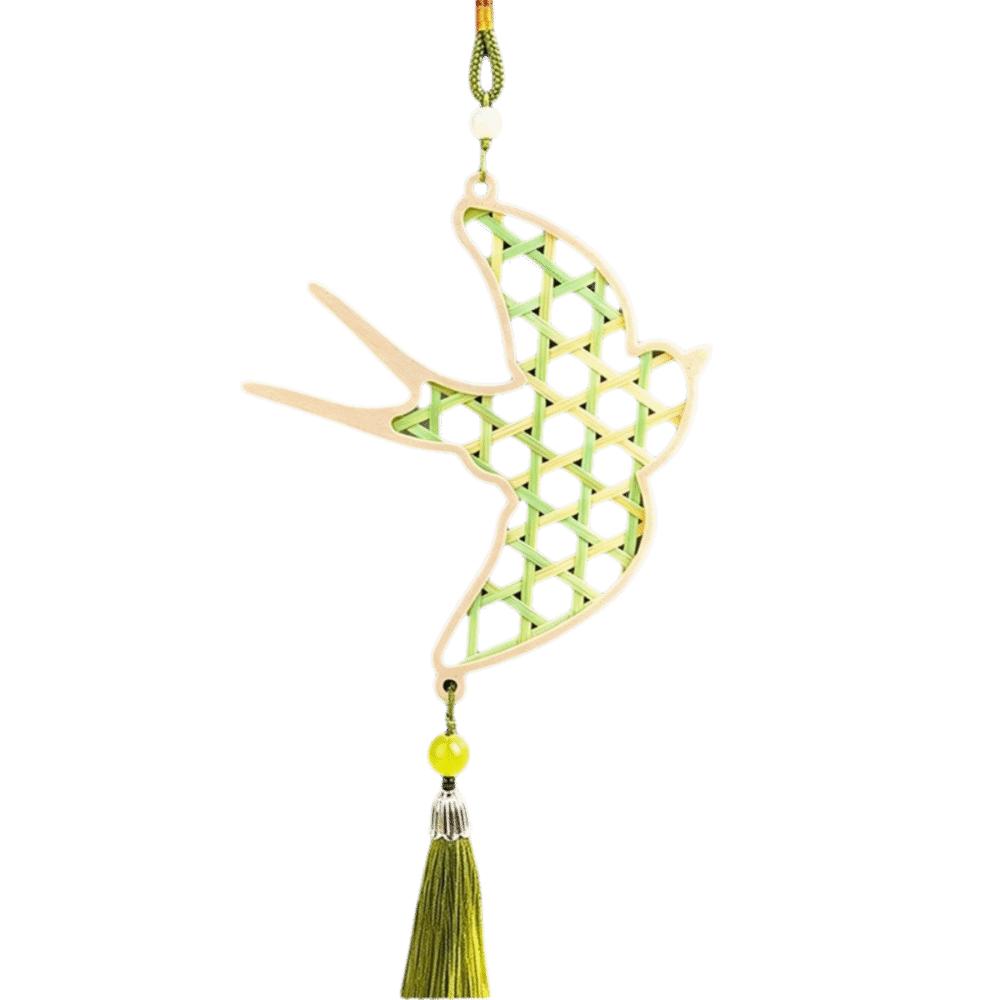 Zongzi Bamboo Pendant Material Kit Handmade Wind Chime Kit  Courtyard Decor