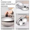 Универсальная крышка для кастрюли из нержавеющей стали 23,5 см для сковороды, жаровни, вока, сменная крышка, эргономичная ручка, термостойкая, для кухни
