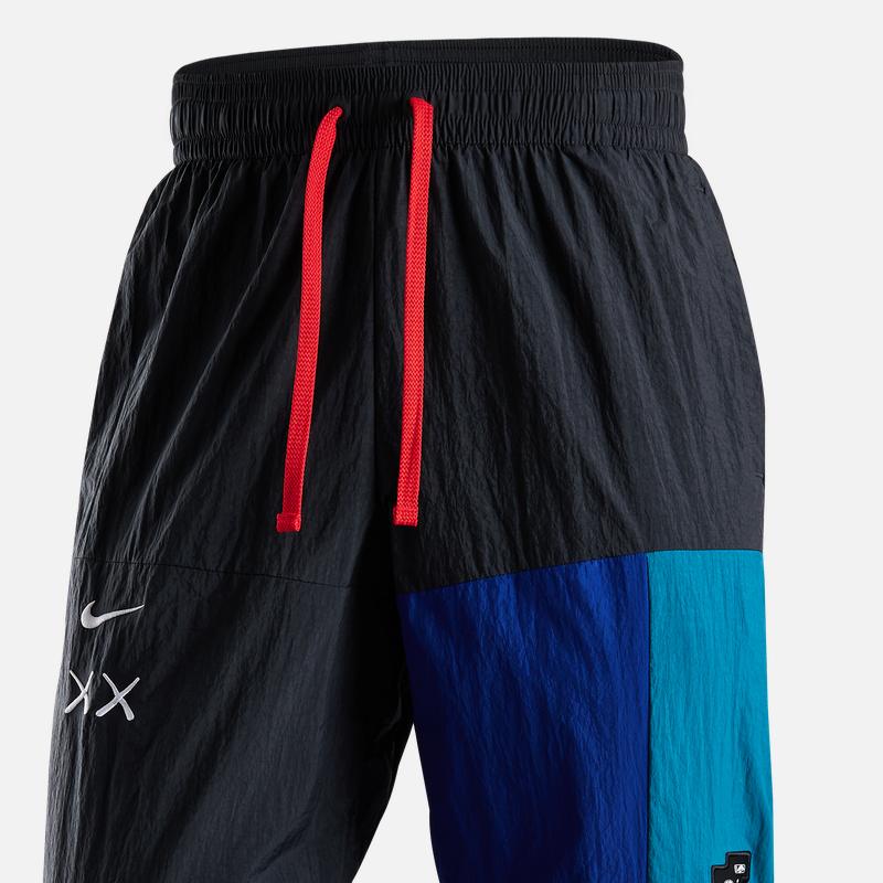 Nike X NBA Brooklyn Nets повседневные спортивные брюки с цветными блоками и шнурком, мужские низы, темно-дымчато-серые FB4424-018
