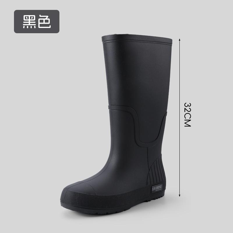 Tall tube fashion rain shoes female adult water boots long tube waterproof non-slip outdoor rainforest boots