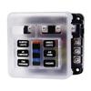Fuses Block, 36V Fuses Box Holder with Waterproof Cover, Circuits Fuses Panel with Negative Bus for Car Boats