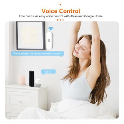 Датчик температуры и влажности Tuya Smart ZigBee / WiFi для помещения, гигрометр, термометр, приложение SmartLife через Alexa, Google Ассистент