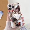 Чехол из закаленного стекла для iPhone 15 Pro Max Funda iPhone 11 13 14 15 12 XR 7 8 Plus X Xs 13pro 15pro с леопардовым принтом