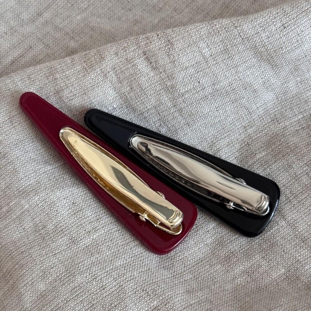 2pcs Sweet Style Duckbill Hair Pin Anti-slip Side Bang Hair Clip Fresh Polka Dot Hair Clip  Girl