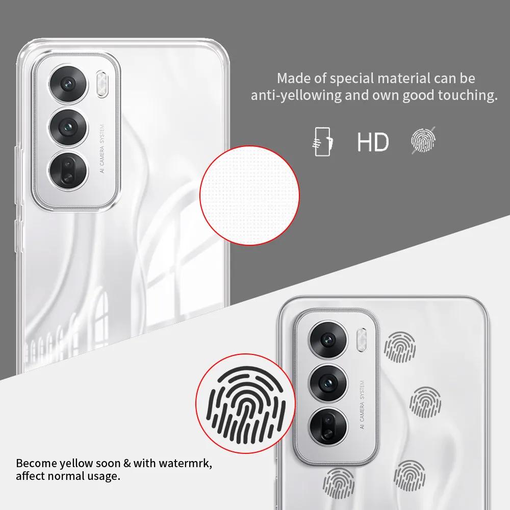 For Oppo Reno12 Pro CPH2629 Case Clear Silicone Soft TPU Phone Case For Oppo Reno12 CPH2625 Funda Protect Shockproof Cover Coque