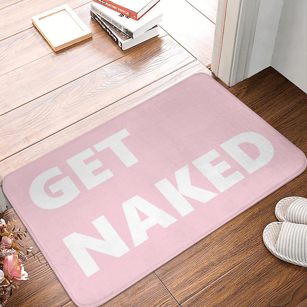 Get Naked Doormat Non-Slip Kitchen Bath Mat Bedroom Balcony Floor Door Entrance Carpet Rug