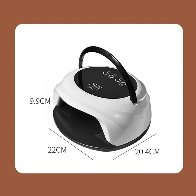 Professional Red Light Nail Art Lamp 98W LED Phototherapy Light Gel Lacquer Dryer Manicure Machine Nail UV Lamp