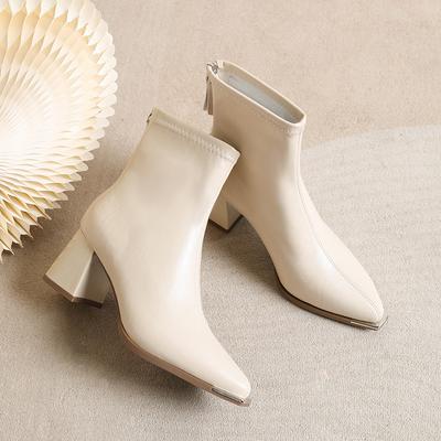 Женские легкие демисезонные ботильоны с острым носком, на трекинговой подошве, увеличивающие рост, нескользящие, спортивно-повседневные, не вызывающие усталость ног