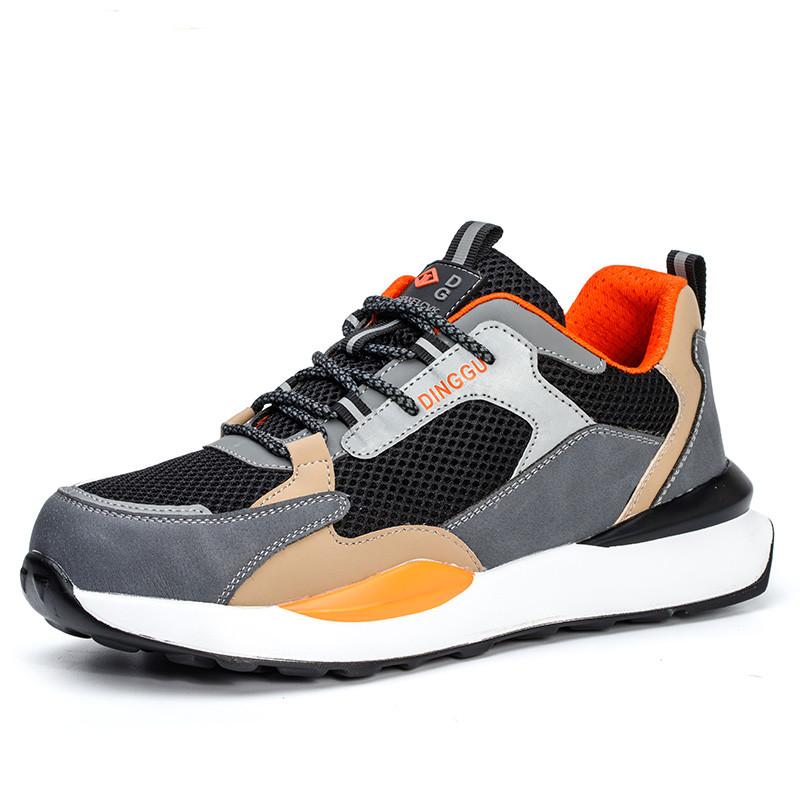 Защитная обувь Мужские дышащие сетчатые рабочие кроссовки Неразрушаемые защитные ботинки Женские защитные рабочие ботинки со стальным носком