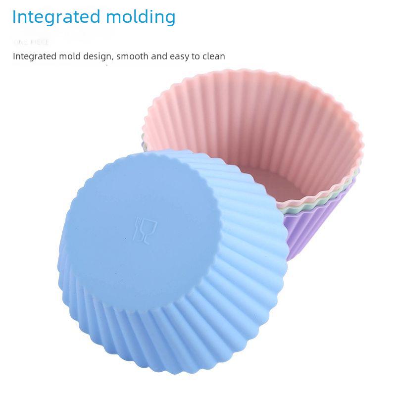 Силиконовая форма для кексов и муссов - толщина 8,5 г, диаметр 7 см.