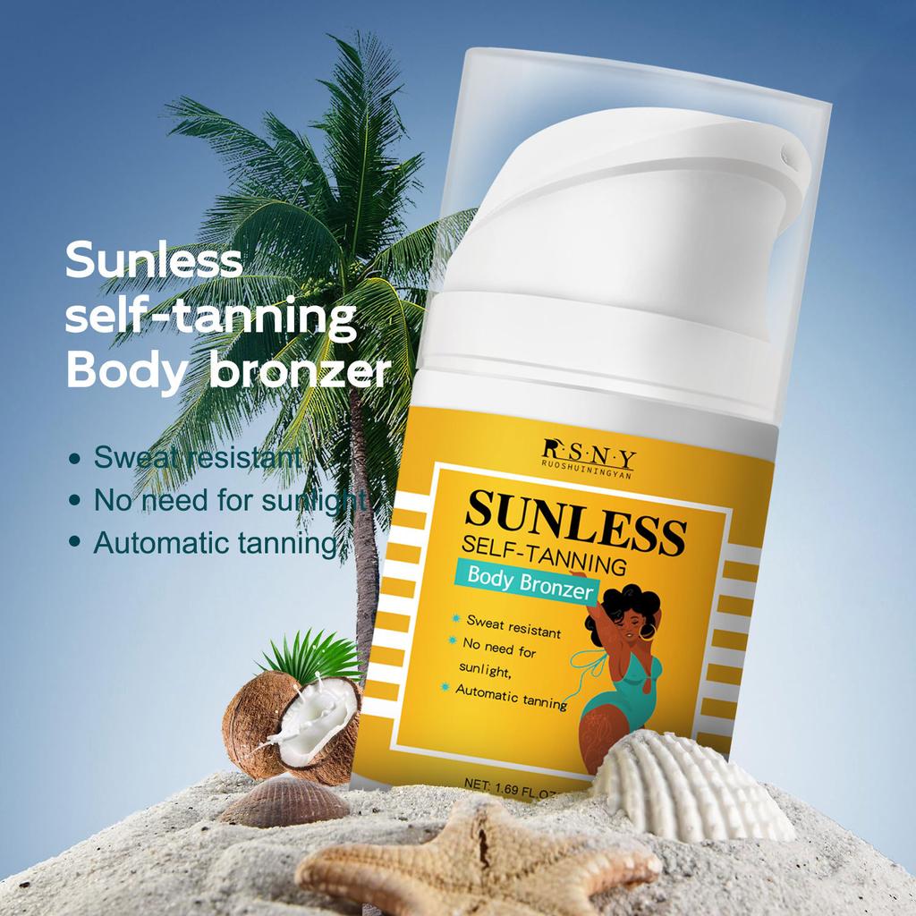 50ml Duckbill Bottle Sunless Tanning Cream Mooth Delicate Radiant and Translucent Rapid Absorption of Skin Retinol Anti Aging Serum