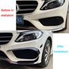 Автомобиль новый передний бампер передняя противотуманная фара стандартная полоса отделка воздушным ножом Mercedes-Benz C-Class W205 C200 C260 C43 AMG 2015 -