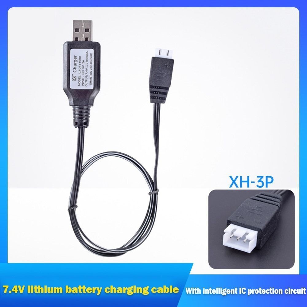 Портативный адаптер батареи 3,7 В/7,4 В/11,1 В XH-3P/XH4P/PH2,0/SM-3Pin Универсальное USB-зарядное устройство 1000 мАч/500 мАч Блок питания