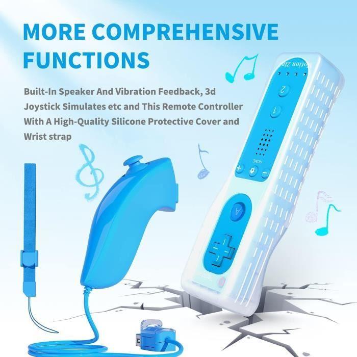 Игровой контроллер - TechKen - 2 шт. Контроллер Wii - Bluetooth - Вибрация - Нунчак в комплекте