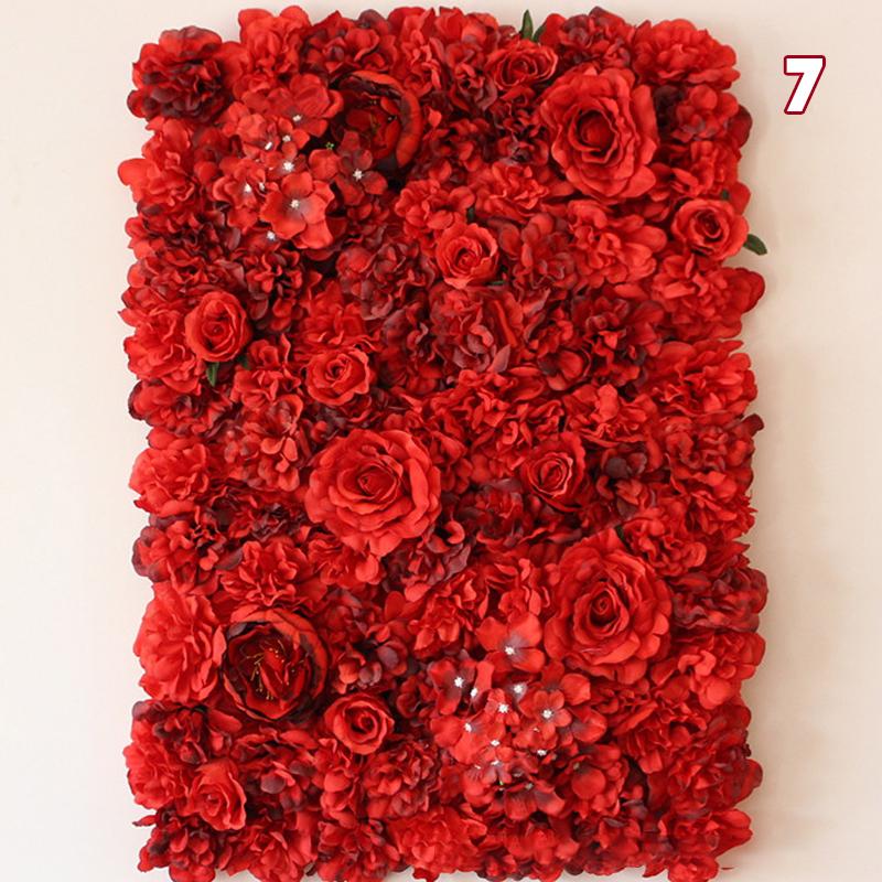 40x60 см романтическая шелковая роза цветок настенное украшение искусственные цветы для дома вечеринка свадьба фон декор цветочная панель