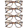 Round Reading Glasses Women Readers Eyeglasses Classic Frame Flexble Plastic Spring Hinge Lightweight Wear With Diopter +1.0~4.0