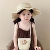 Korean Style Floral Straw Hat Spring Summer Baby Sun Hat Trendy Children Straw Hats  for Kids