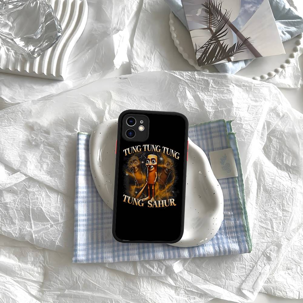 I-ITALIANS B-Brainrot Creative Animal For IPhone 11 12 13 14 15 16 Pro Max Plus Matte Translucent Phone Cover