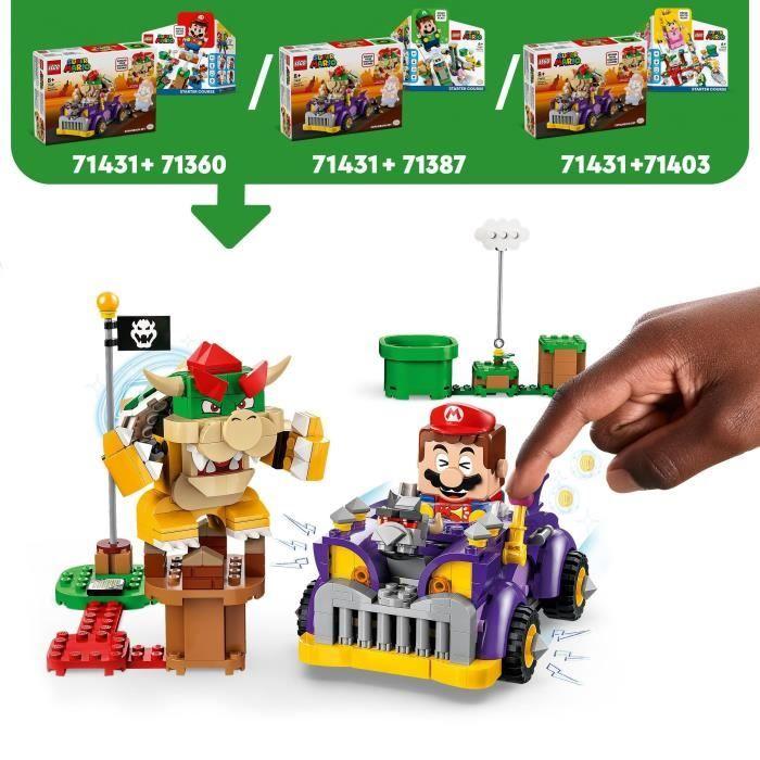 Lego® 71431 super mario ensemble d'extension bolide de bowser, jouet de kart pour enfants dès 8 ans avec figurine bowser