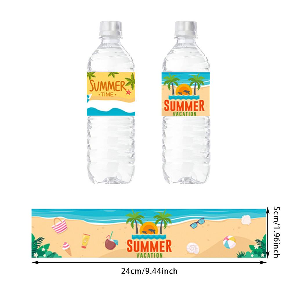 Наклейки в стиле Пляжной Бутылки с узором Морского Песка для Летних Мероприятий Фестиваля
