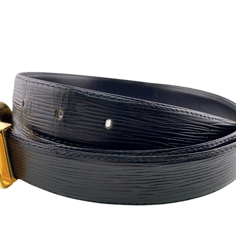 Louis Vuitton M6832Q Epi Epi Saintur Классический ремень черный Epi Б/у