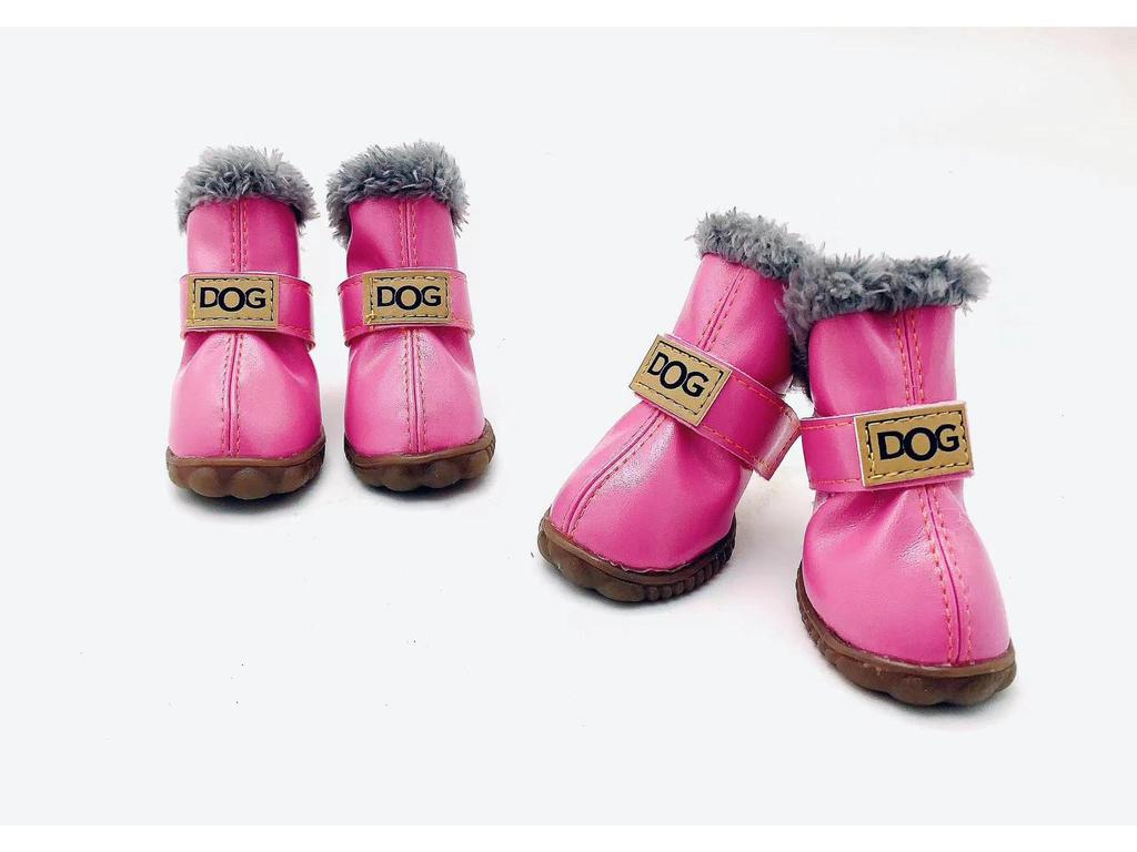 Хлопковые зимние ботинки для щенков померанского шпица и бишона фризе - Набор обуви для осени и зимы
