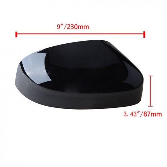 2x Gloss Black Door Wing Mirror Cover Caps Fits Ford Focus MK3 2011-2014
