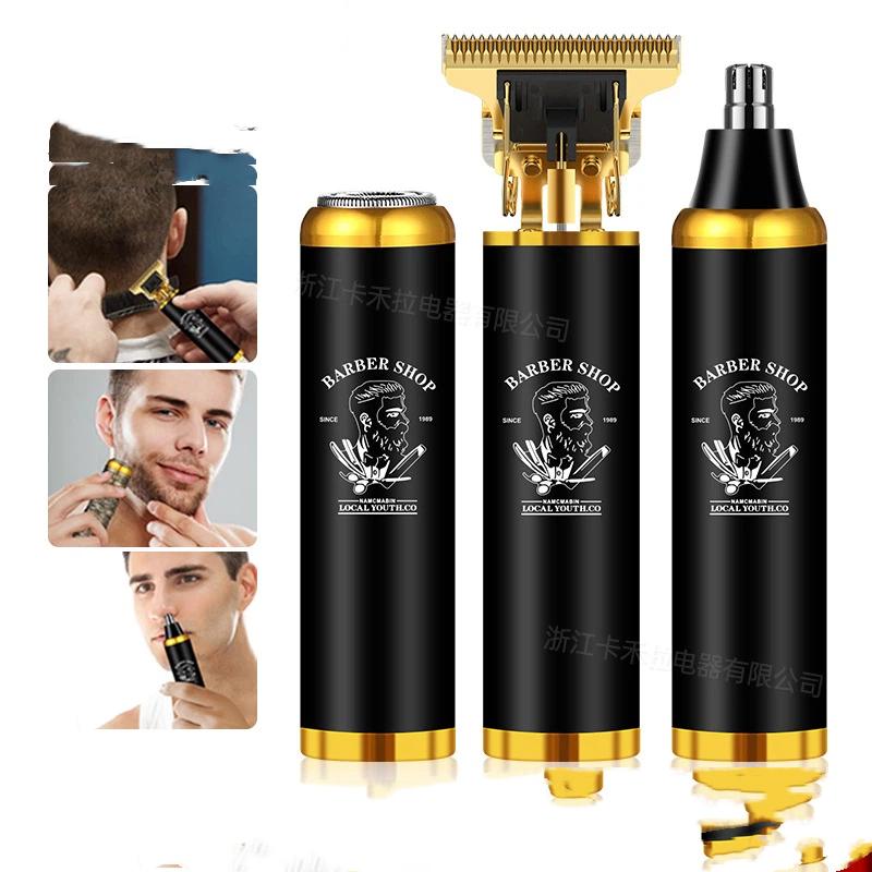New multi-use mini portable electric shaver hair clipper nose hair trimmer beauty trim set plate dragon and phoenix hair clipper
