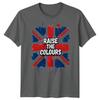 Raise The Colours Union Jack Flag Unisexs Tshirt Unisexs Tee Graphic Football Top
