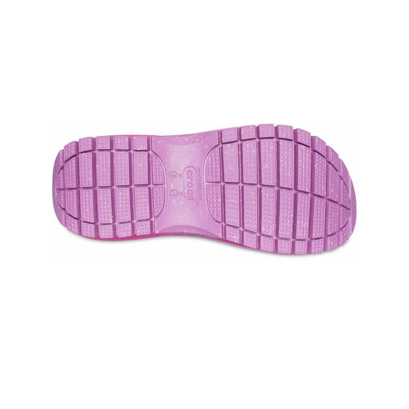 Crocs EVA Platform Single Strap Sandals Outdoor Breathable Women Bubble Purple 207989-6WQ