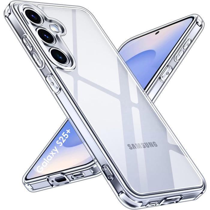 Coque pour Samsung Galaxy S25 PLUS - Silicone Gel TPU Transparent Protection Souple Ultra Mince Phonillico®