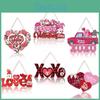Heart Flower Paper Door Hanger Party Decor For Romantic Event Venue