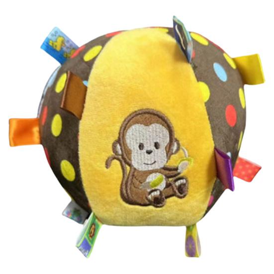 1/3Pcs Squeaky Dog Plush Toy with Built-in Bell, Soft Stuffed Ball Hanging Dog Training Toy, Interactive Pet Chew Toys for All Breeds